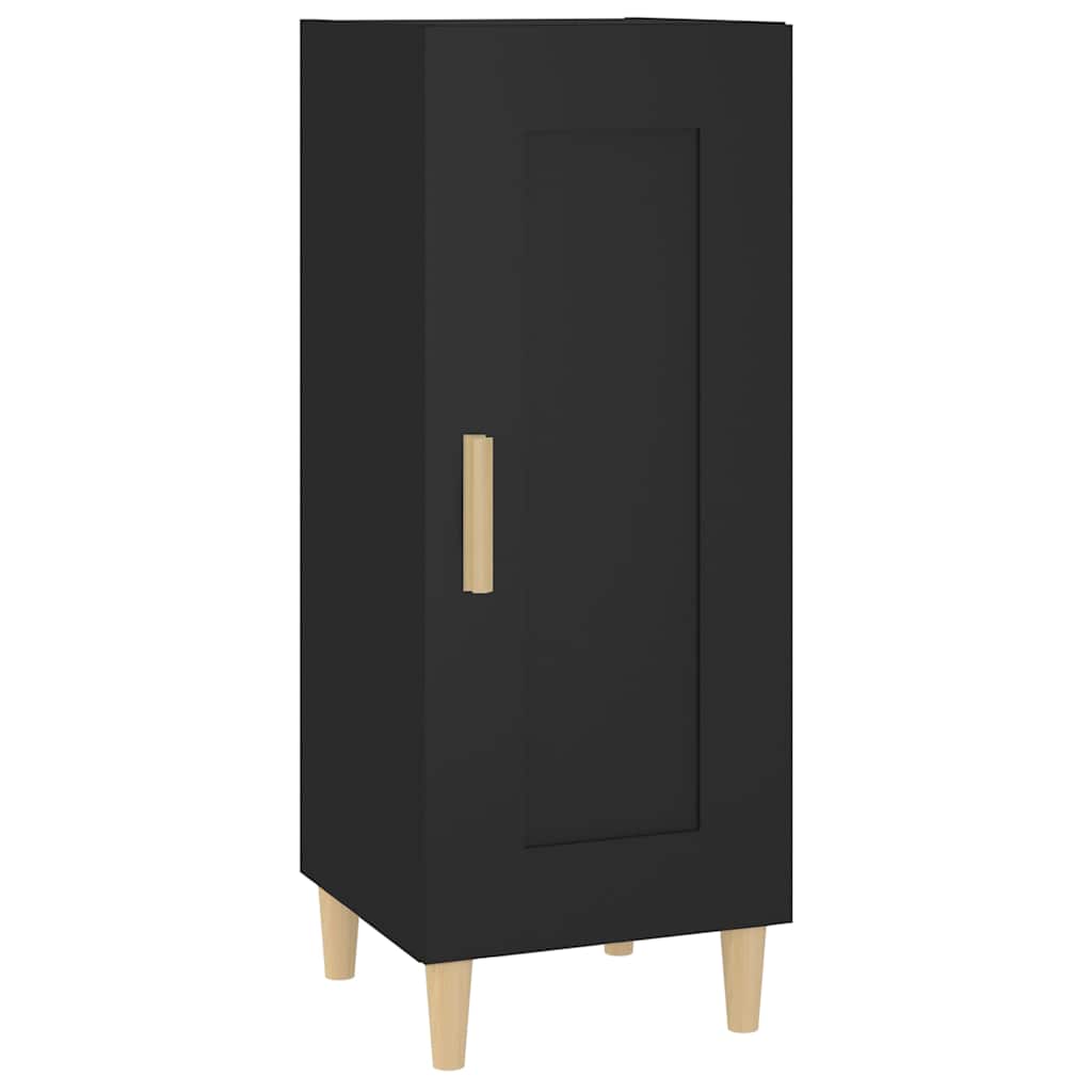 Komoda crna 34,5 x 34 x 90 cm od konstruiranog drva