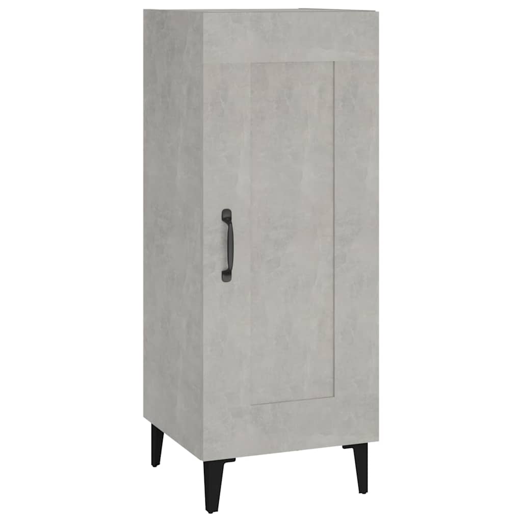 Komoda siva boja betona 34,5x34x90 cm od konstruiranog drva