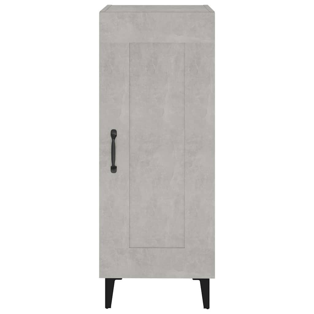 Komoda siva boja betona 34,5x34x90 cm od konstruiranog drva
