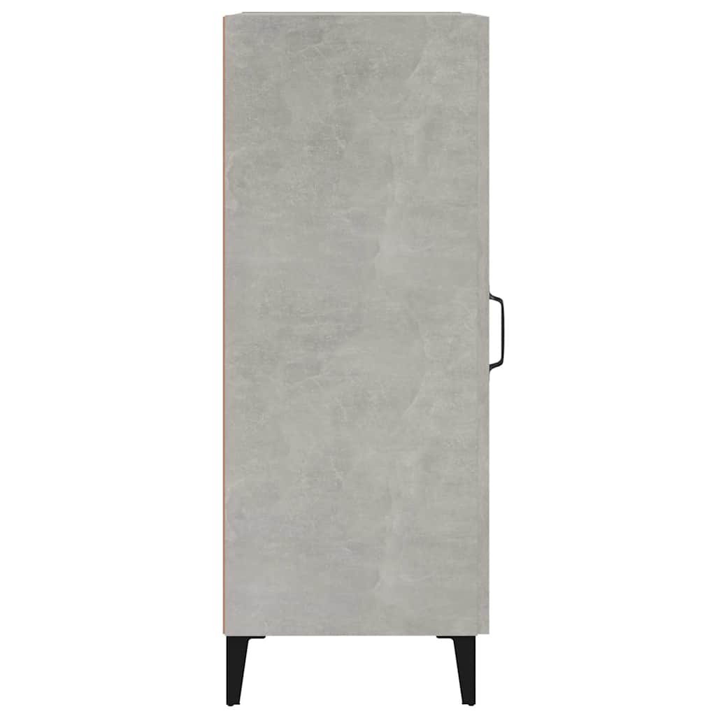 Komoda siva boja betona 34,5x34x90 cm od konstruiranog drva
