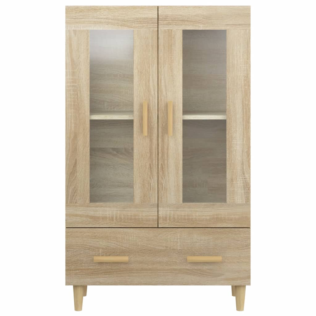 Visoka komoda boja hrasta sonome 70x31x115 cm konstruirano drvo