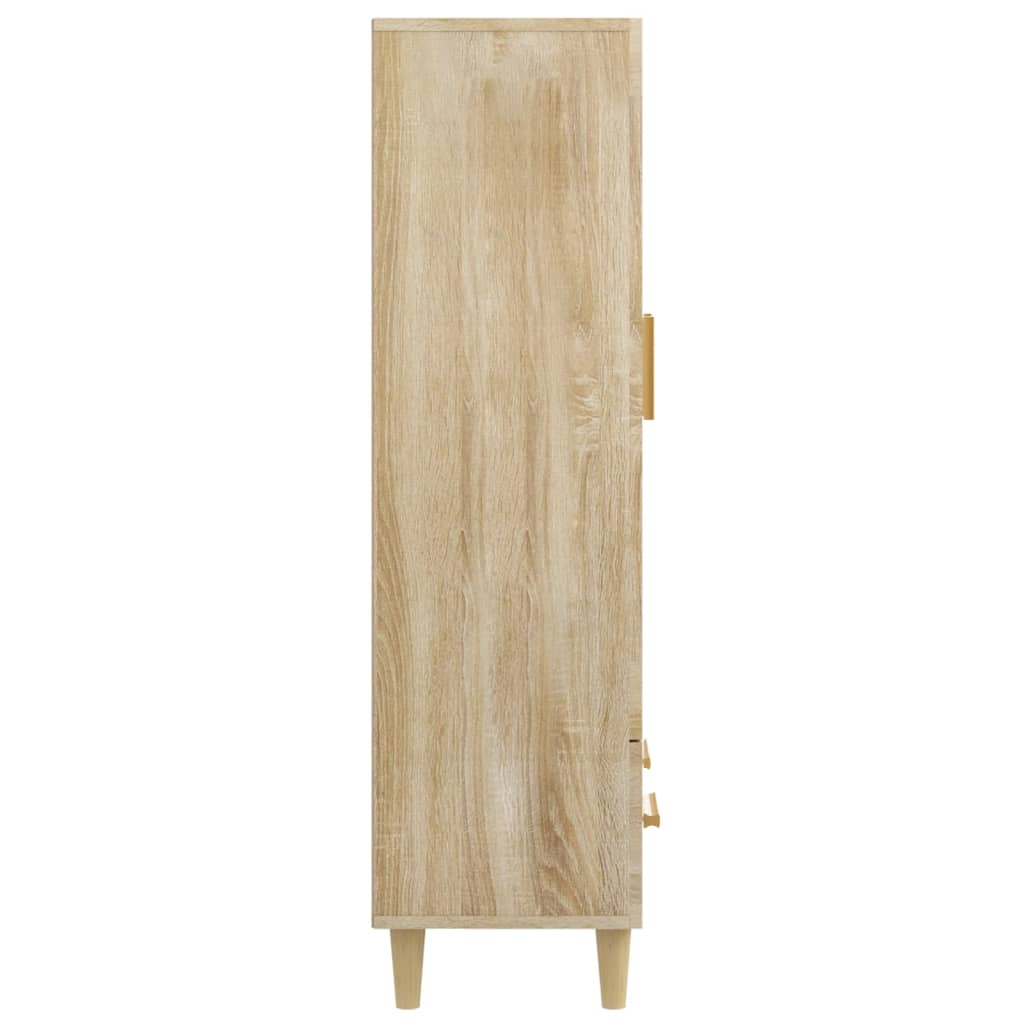 Visoka komoda boja hrasta sonome 70x31x115 cm konstruirano drvo