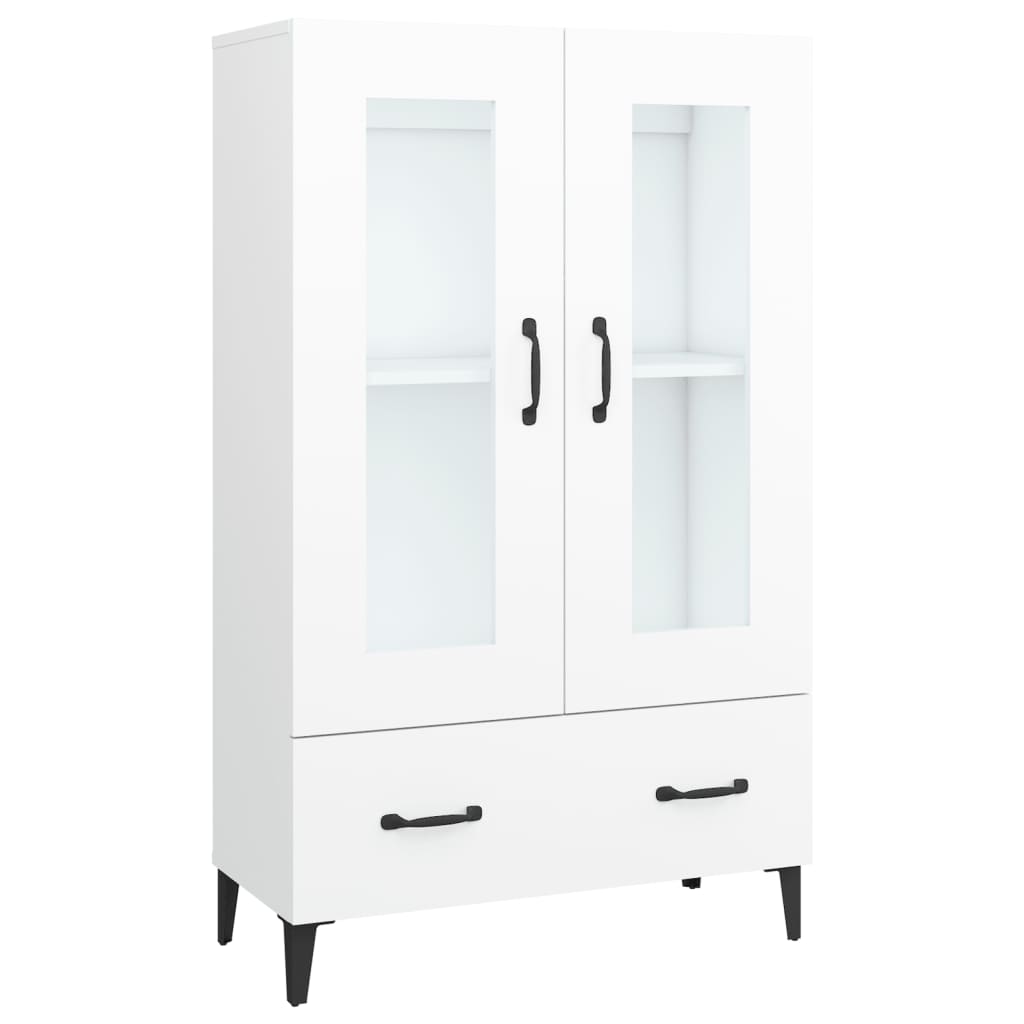 Visoka komoda bijela 70 x 31 x 115 cm od konstruiranog drva