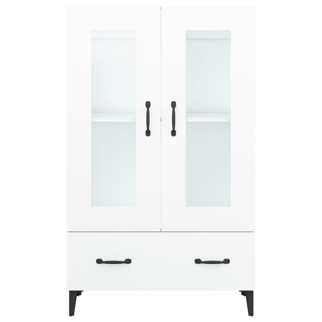 Visoka komoda bijela 70 x 31 x 115 cm od konstruiranog drva