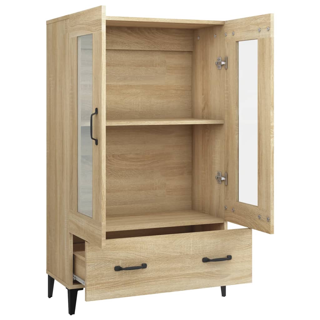 Visoka komoda boja hrasta sonome 70x31x115 cm konstruirano drvo