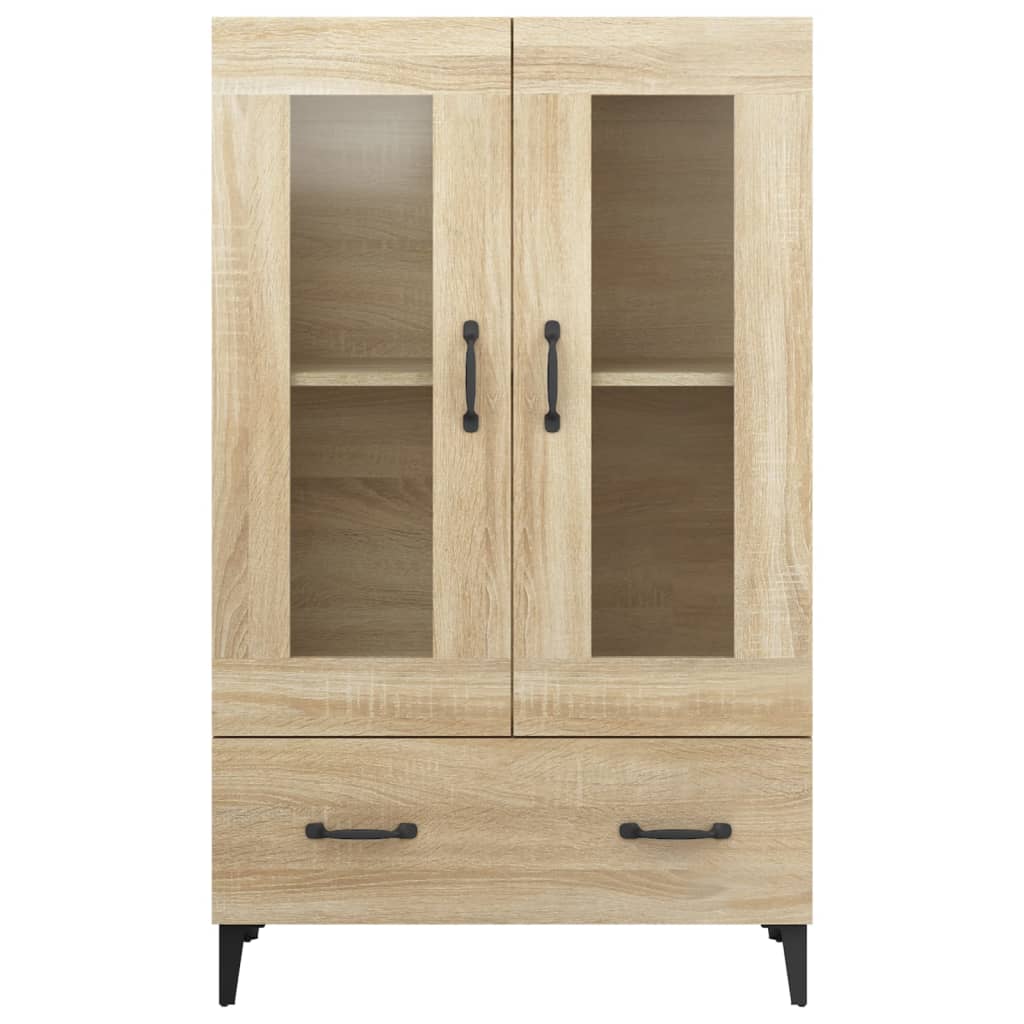 Visoka komoda boja hrasta sonome 70x31x115 cm konstruirano drvo