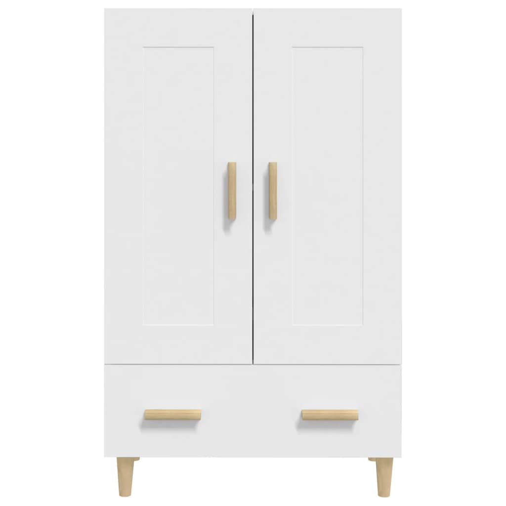 Visoka komoda bijela 70 x 31 x 115 cm od konstruiranog drva