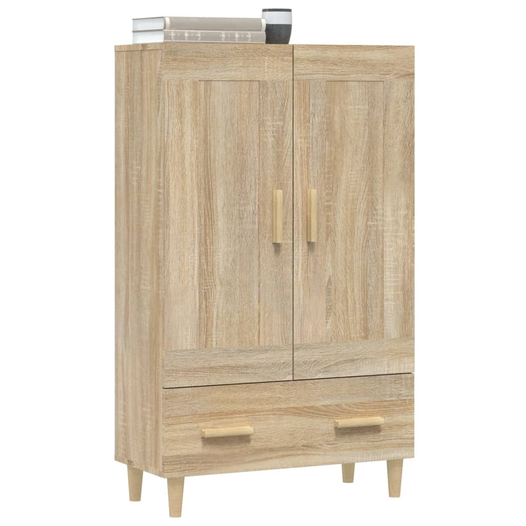 Visoka komoda boja hrasta sonome 70x31x115 cm konstruirano drvo
