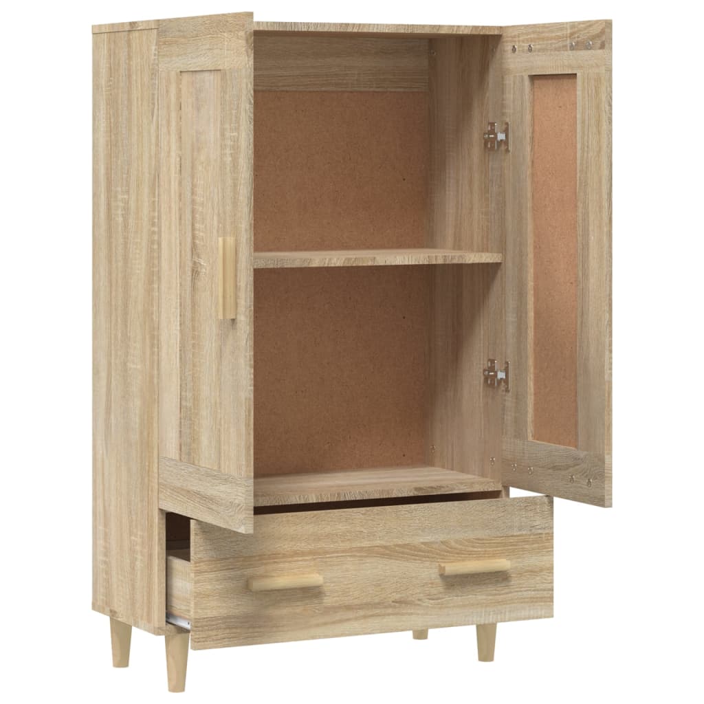 Visoka komoda boja hrasta sonome 70x31x115 cm konstruirano drvo
