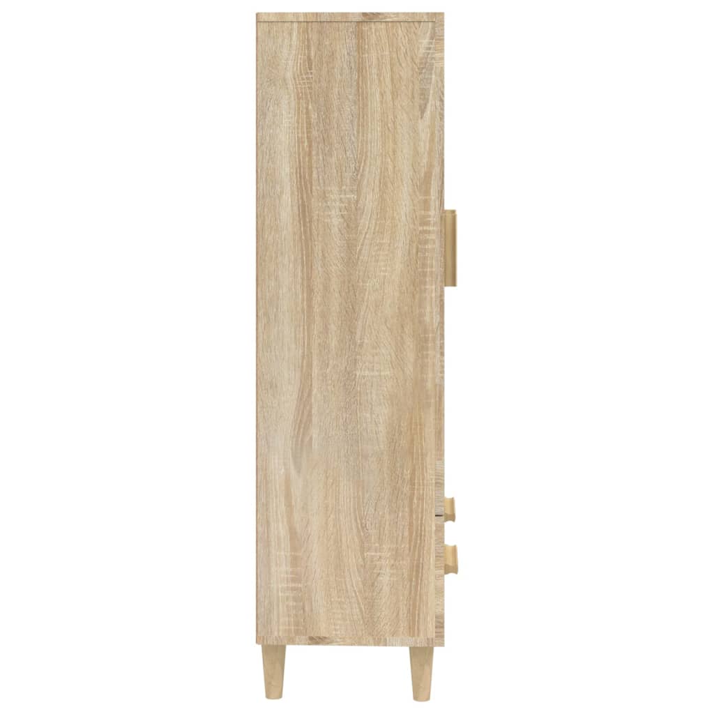 Visoka komoda boja hrasta sonome 70x31x115 cm konstruirano drvo