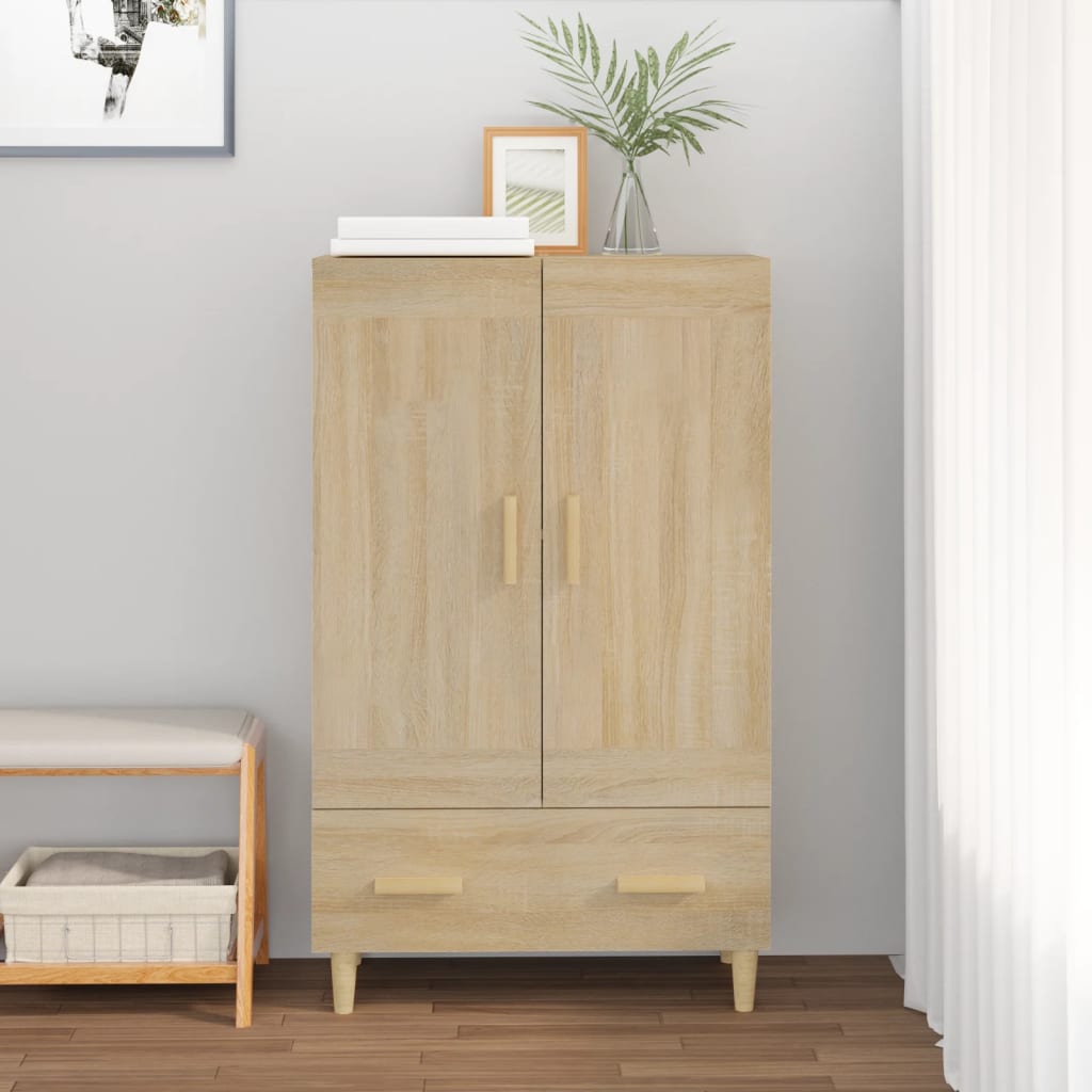 Visoka komoda boja hrasta sonome 70x31x115 cm konstruirano drvo