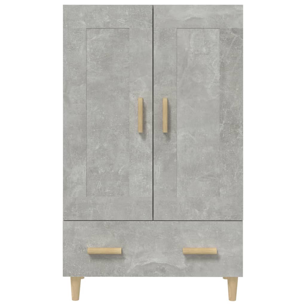 Visoka komoda siva boja betona 70x31x115 cm konstruirano drvo