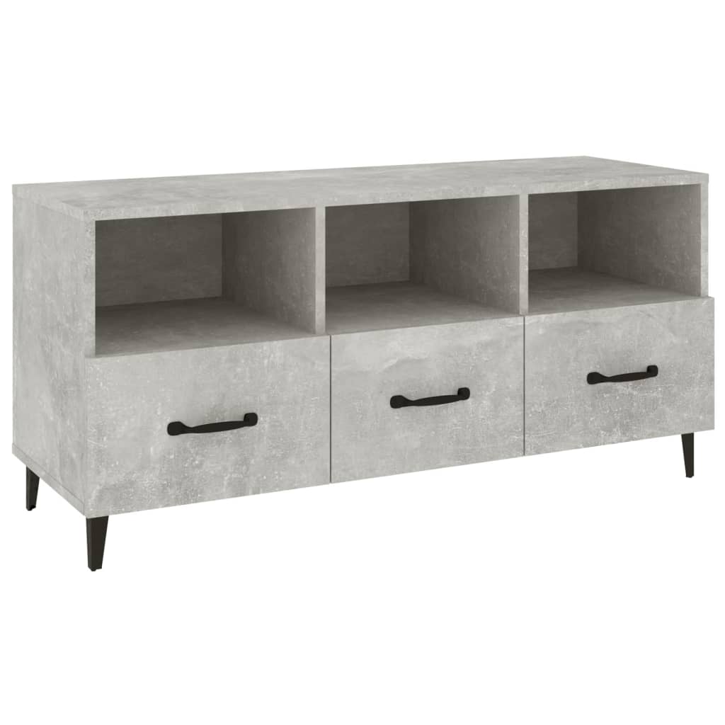 TV ormarić boja betona 102 x 35 x 50 cm od konstruiranog drva