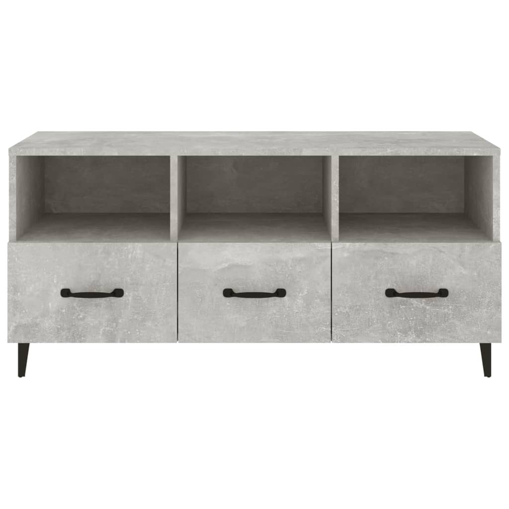 TV ormarić boja betona 102 x 35 x 50 cm od konstruiranog drva