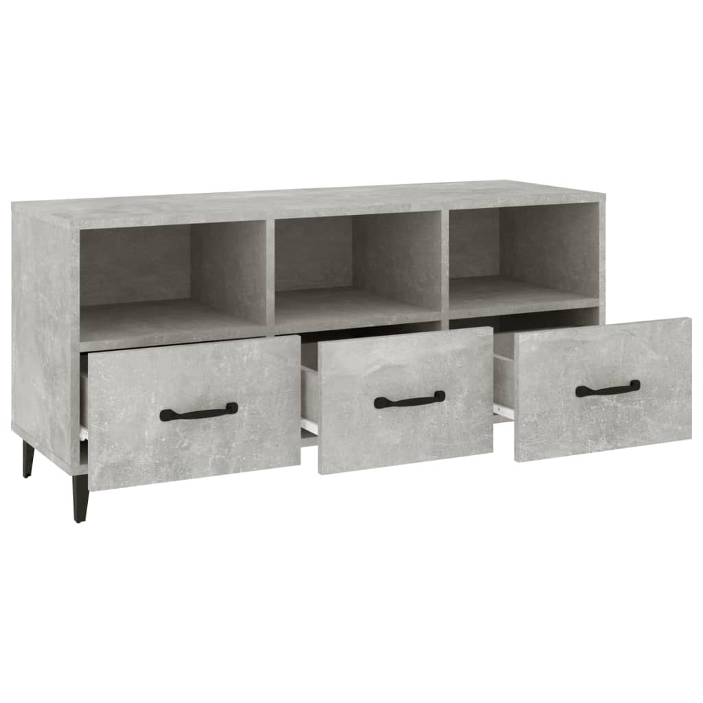 TV ormarić boja betona 102 x 35 x 50 cm od konstruiranog drva