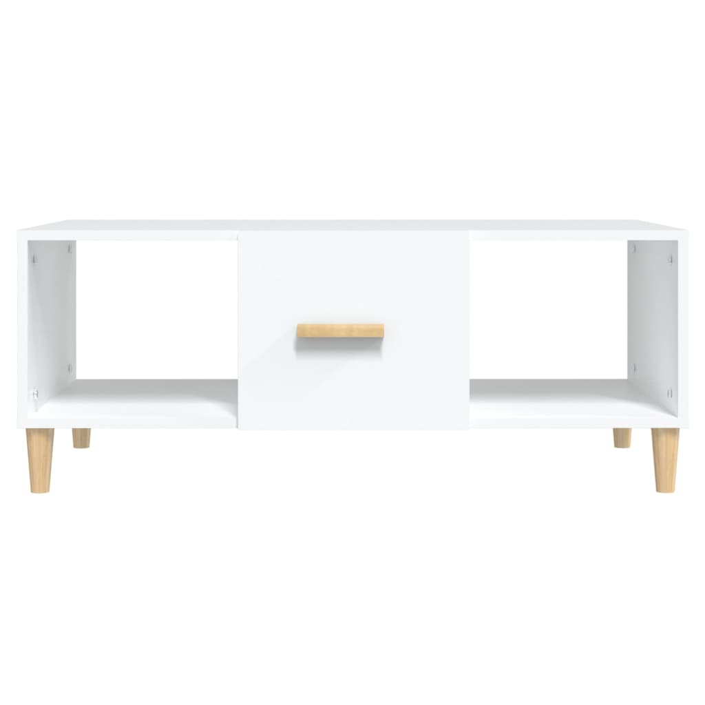 Stolić za kavu bijeli 102 x 50 x 40 cm od konstruiranog drva