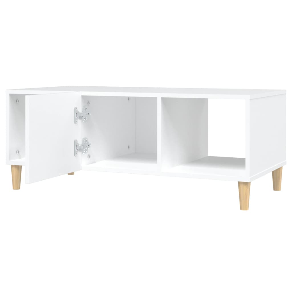 Stolić za kavu bijeli 102 x 50 x 40 cm od konstruiranog drva