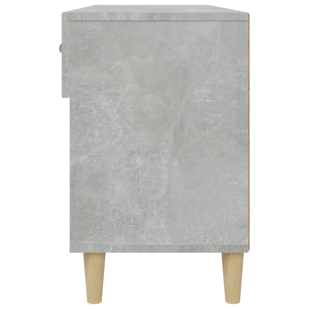 Ormarić za cipele boja betona 102x35x55 cm konstruirano drvo