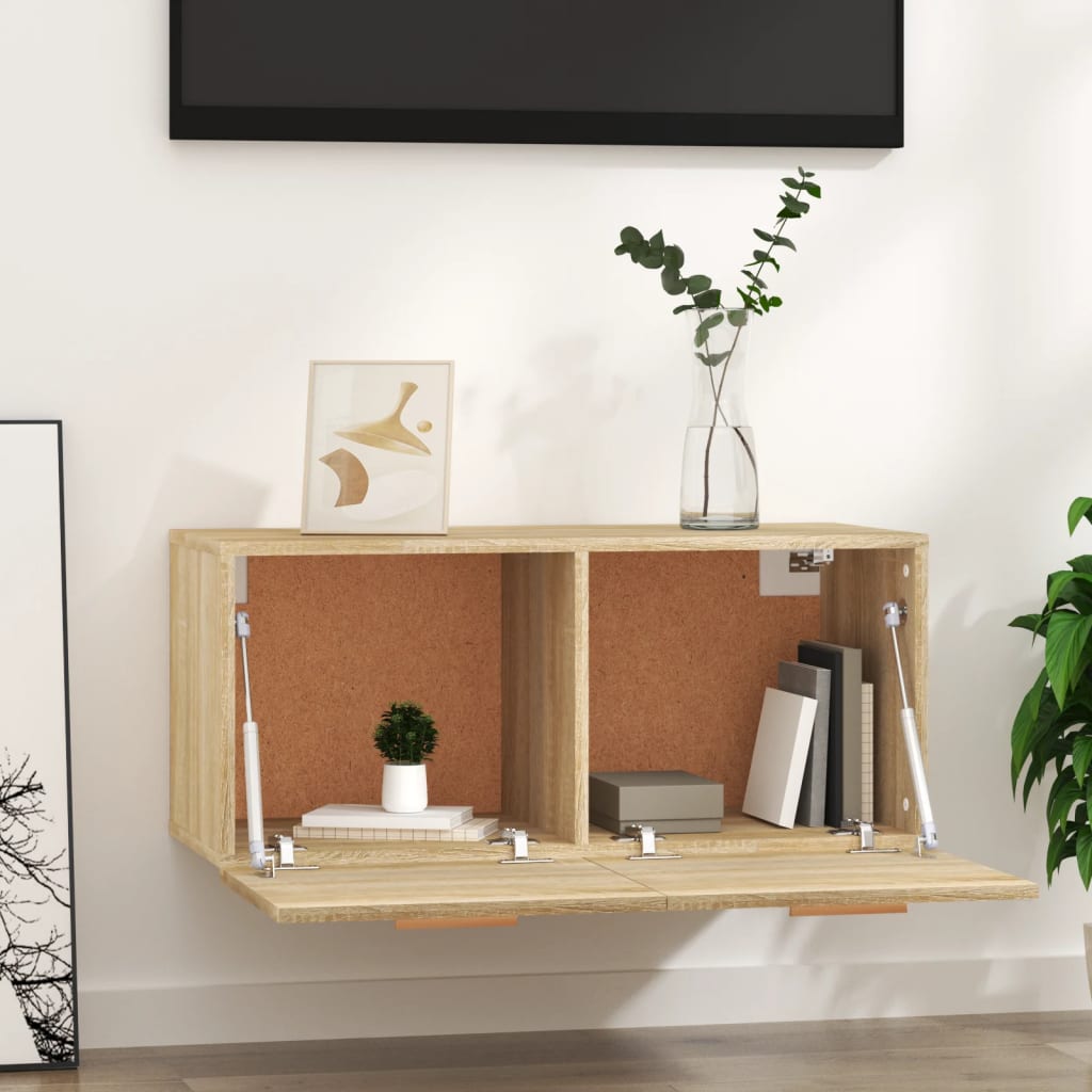 Zidni ormarić boja hrasta 80x35x36,5 cm od konstruiranog drva