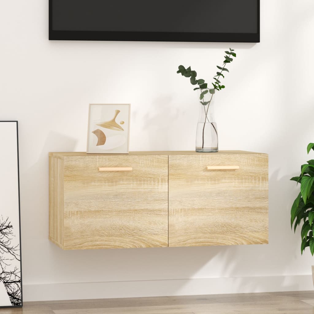 Zidni ormarić boja hrasta 80x35x36,5 cm od konstruiranog drva