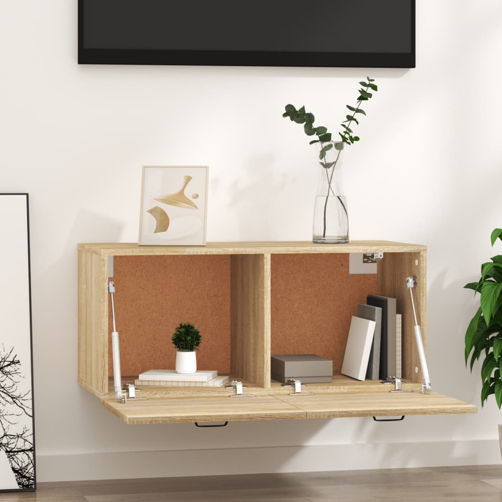 Zidni ormarić boja hrasta 80x35x36,5 cm od konstruiranog drva