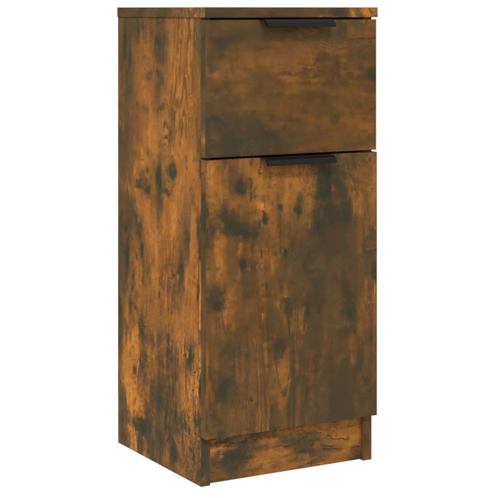 Komode 2 kom boja dimljenog hrasta 30x30x70cm konstruirano drvo