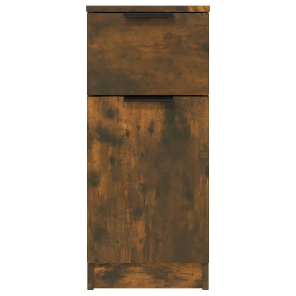 Komode 2 kom boja dimljenog hrasta 30x30x70cm konstruirano drvo