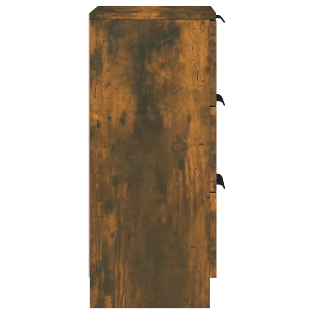 Komode 2 kom boja dimljenog hrasta 30x30x70cm konstruirano drvo
