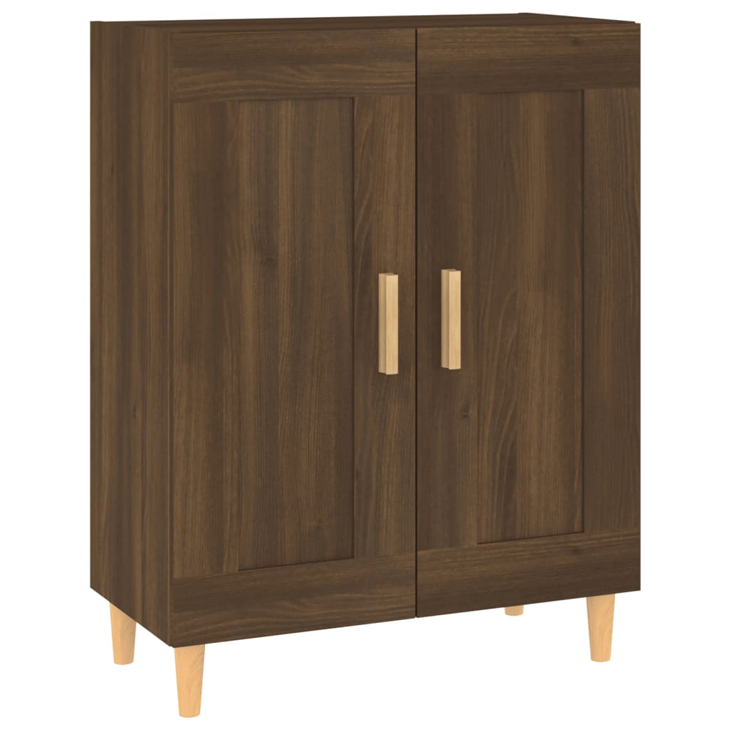 Komoda boja smeđeg hrasta 69,5 x 34 x 90 cm konstruirano drvo