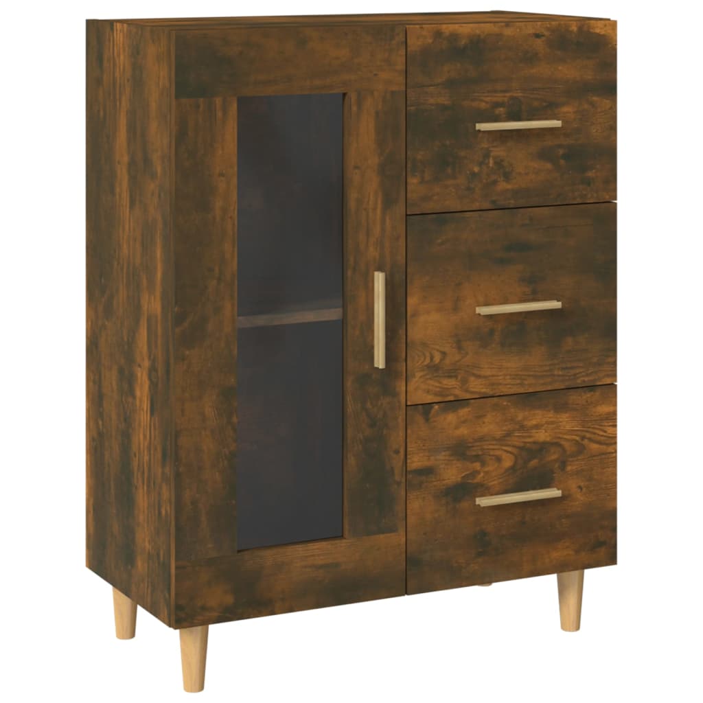 Komoda boja dimljenog hrasta 69,5x34x90 cm konstruirano drvo