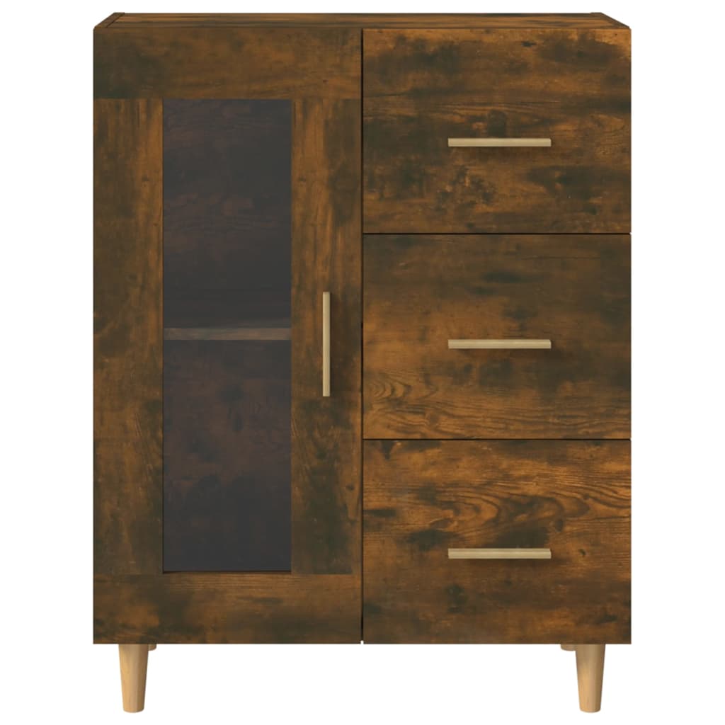Komoda boja dimljenog hrasta 69,5x34x90 cm konstruirano drvo