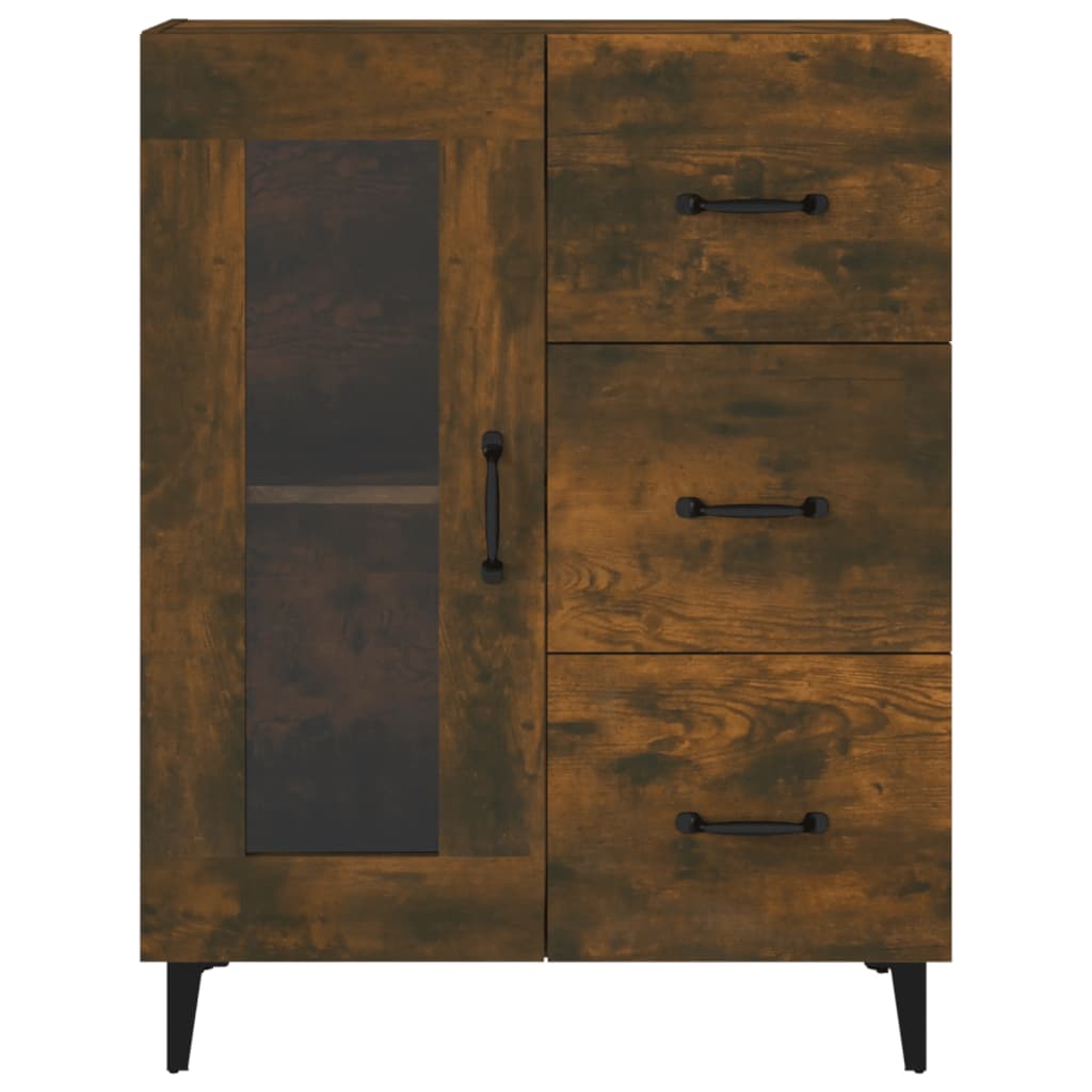 Komoda boja dimljenog hrasta 69,5x34x90 cm konstruirano drvo
