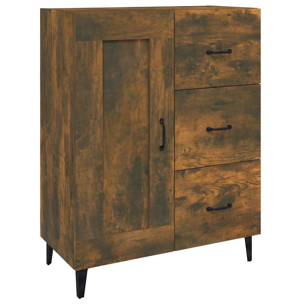 Komoda boja dimljenog hrasta 69,5x34x90 cm konstruirano drvo