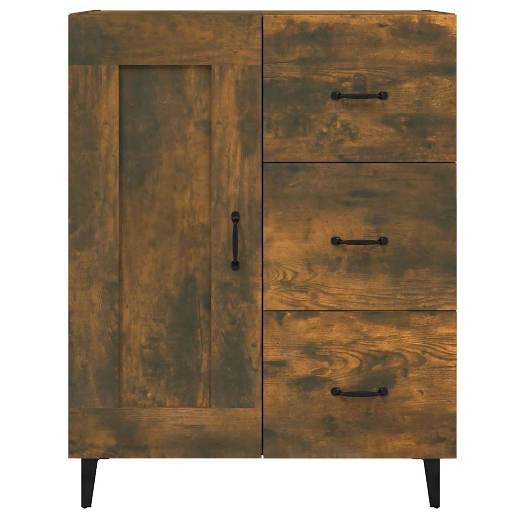 Komoda boja dimljenog hrasta 69,5x34x90 cm konstruirano drvo
