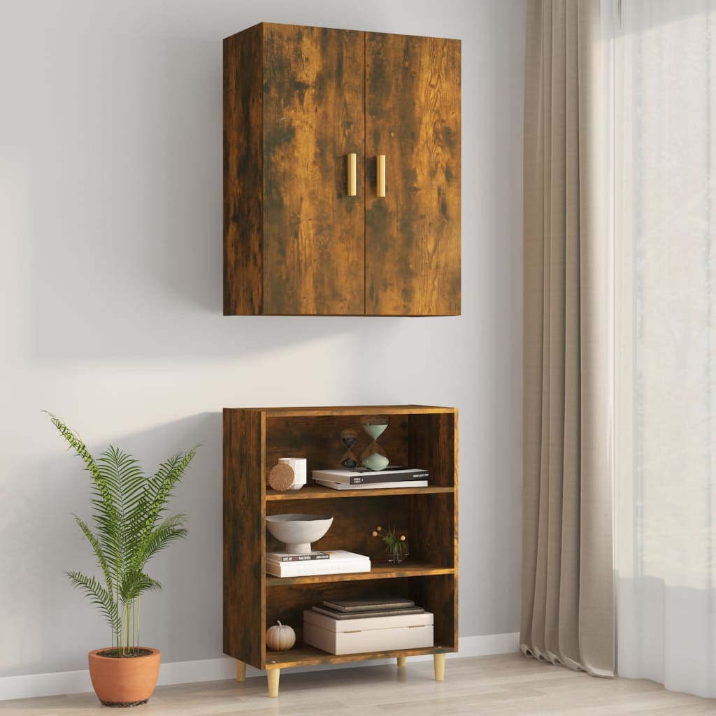 Viseći zidni ormarić boja dimljenog hrasta 69,5 x 34 x 90 cm