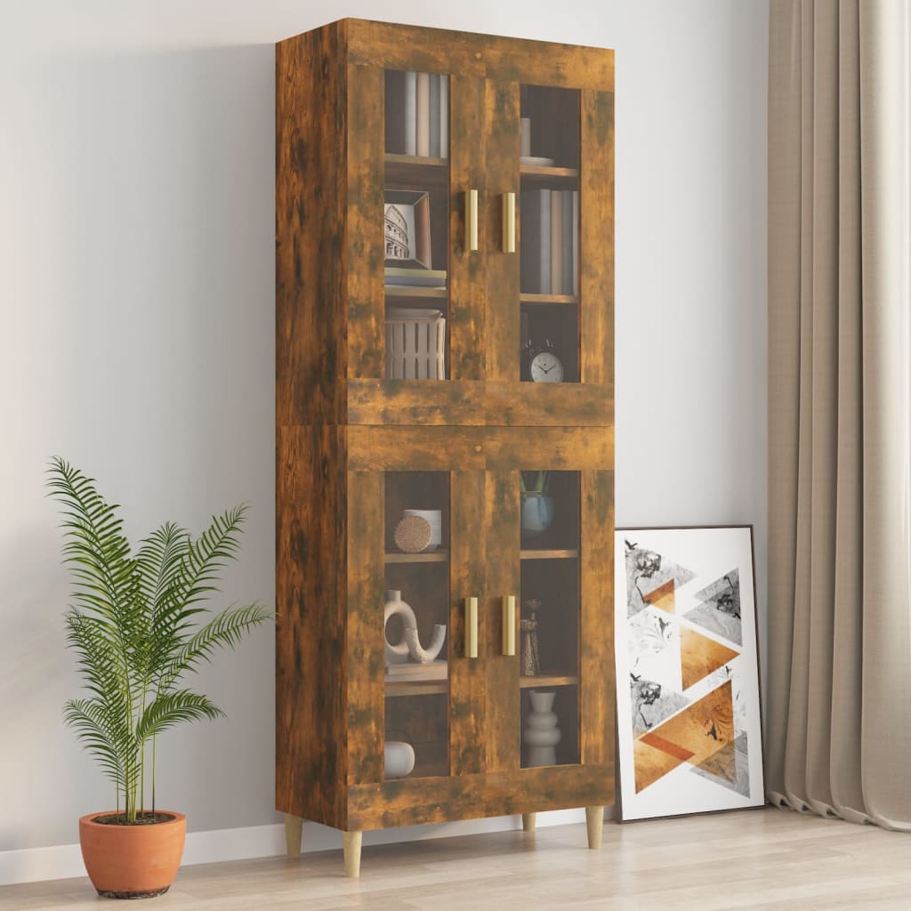 Viseći zidni ormarić boja dimljenog hrasta 69,5 x 34 x 90 cm
