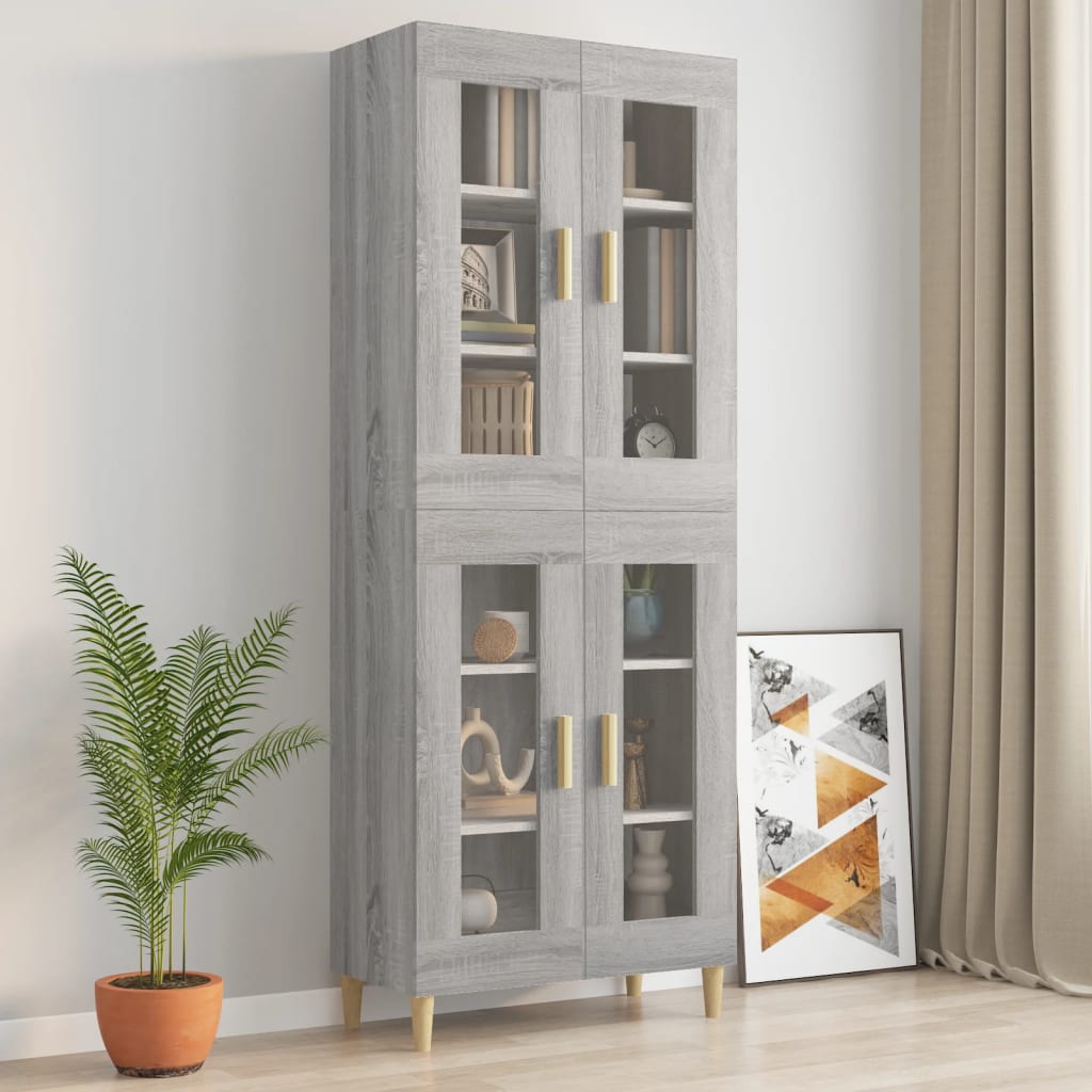 Viseći zidni ormarić boja sivog hrasta sonome 69,5 x 34 x 90 cm