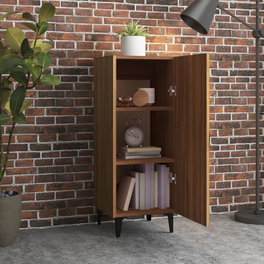 Komoda boja smeđeg hrasta 34,5x34x90 cm konstruirano drvo