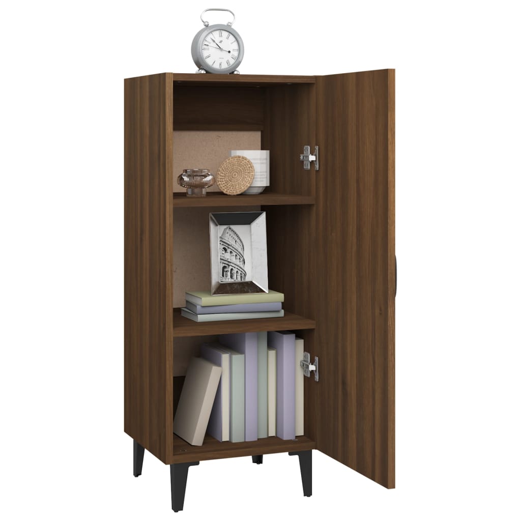 Komoda boja smeđeg hrasta 34,5x34x90 cm konstruirano drvo