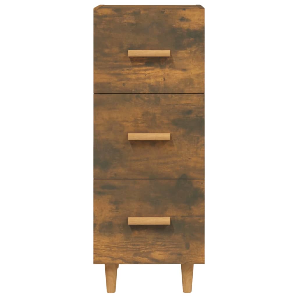 Komoda boja dimljenog hrasta 34,5x34x90 cm konstruirano drvo