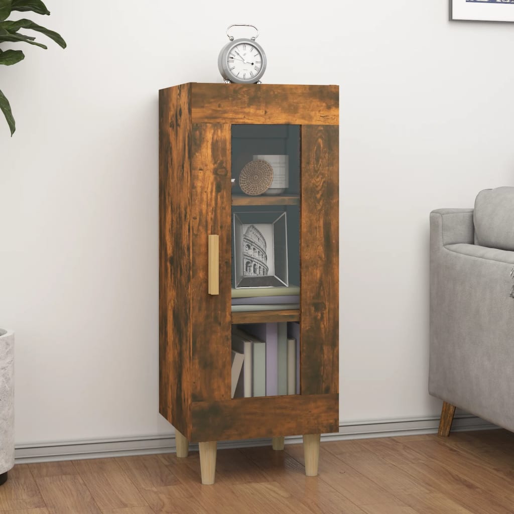 Komoda boja dimljenog hrasta 34,5x34x90 cm konstruirano drvo