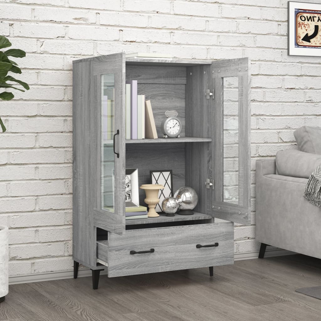 Visoka komoda boja hrasta sonome 70x31x115 cm konstruirano drvo