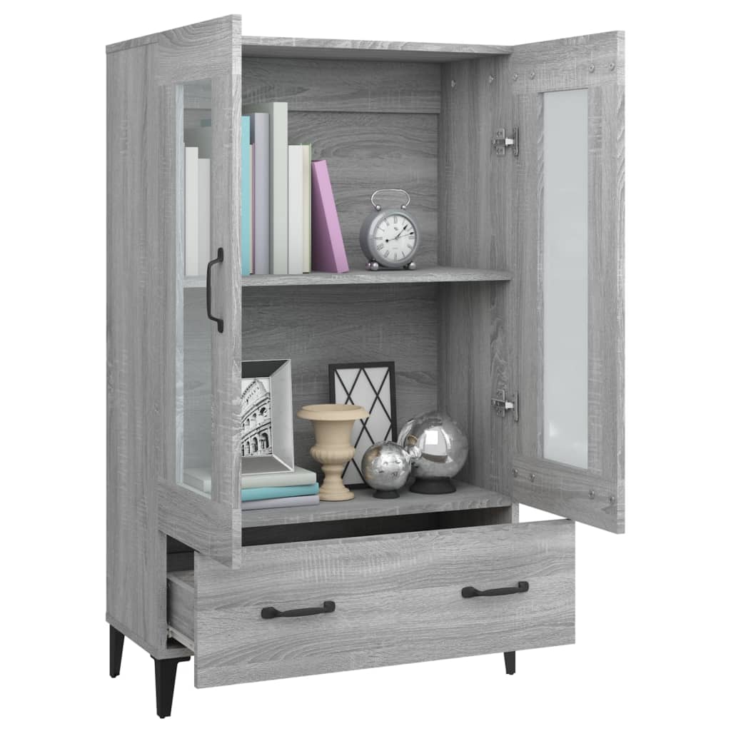 Visoka komoda boja hrasta sonome 70x31x115 cm konstruirano drvo