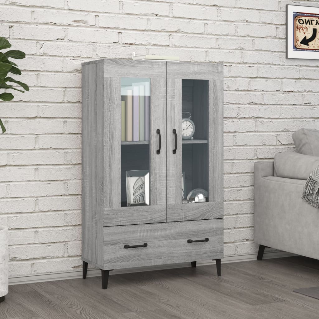 Visoka komoda boja hrasta sonome 70x31x115 cm konstruirano drvo