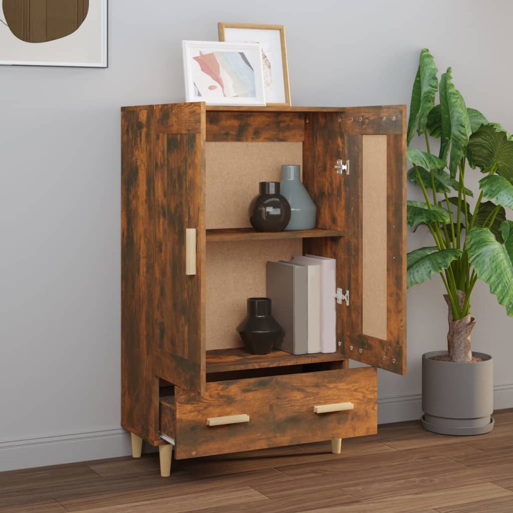 Komoda boja dimljenog hrasta 70 x 31 x 115 cm konstruirano drvo