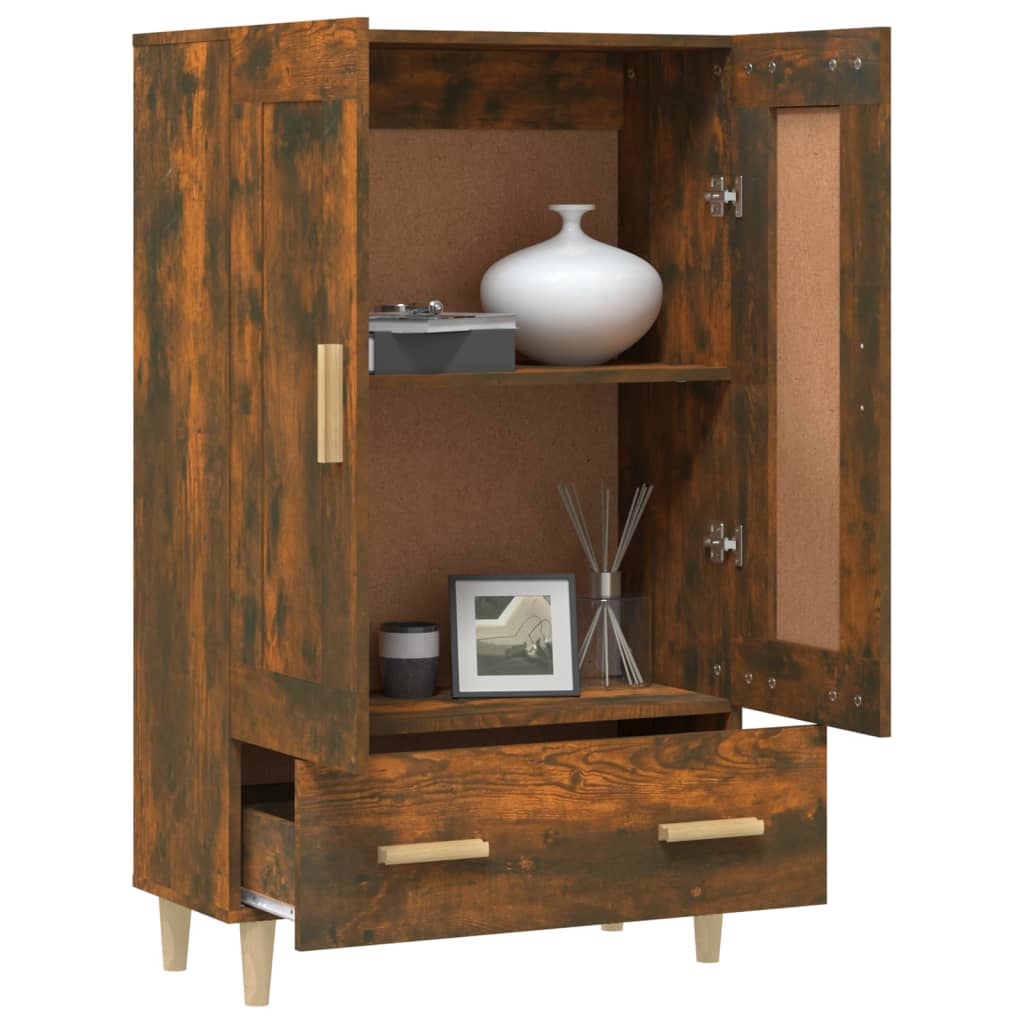 Komoda boja dimljenog hrasta 70 x 31 x 115 cm konstruirano drvo
