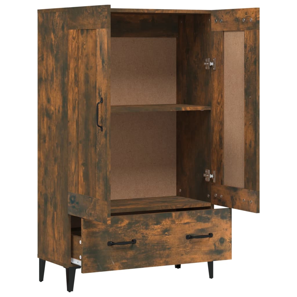 Komoda boja dimljenog hrasta 70 x 31 x 115 cm konstruirano drvo