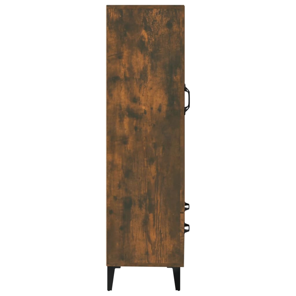 Komoda boja dimljenog hrasta 70 x 31 x 115 cm konstruirano drvo