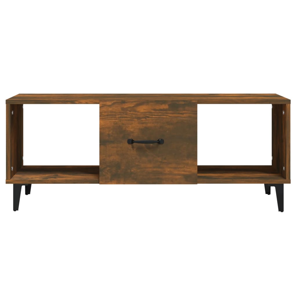 Stolić za kavu boja hrasta 102 x 50 x 40 cm konstruirano drvo