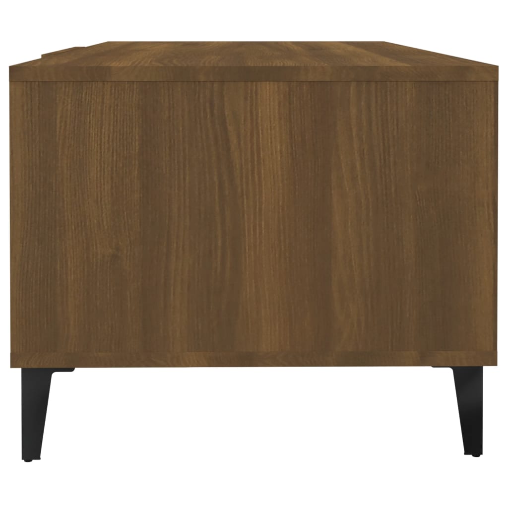Stolić za kavu boja smeđeg hrasta 102x50x40cm konstruirano drvo